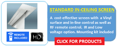 IE Series In-ceiling Screens